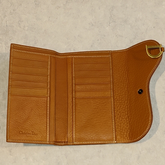 NEW CHRISTIAN DIOR MEDIUM SADDLE BI-FOLD WALLET WITH CD CHARM FULL INCLUSION COA - Picture 12 of 16
